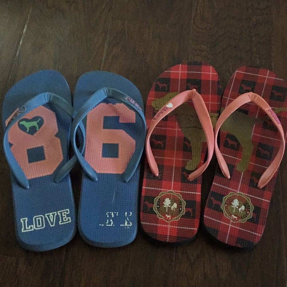 Victoria secret flip flops size medium